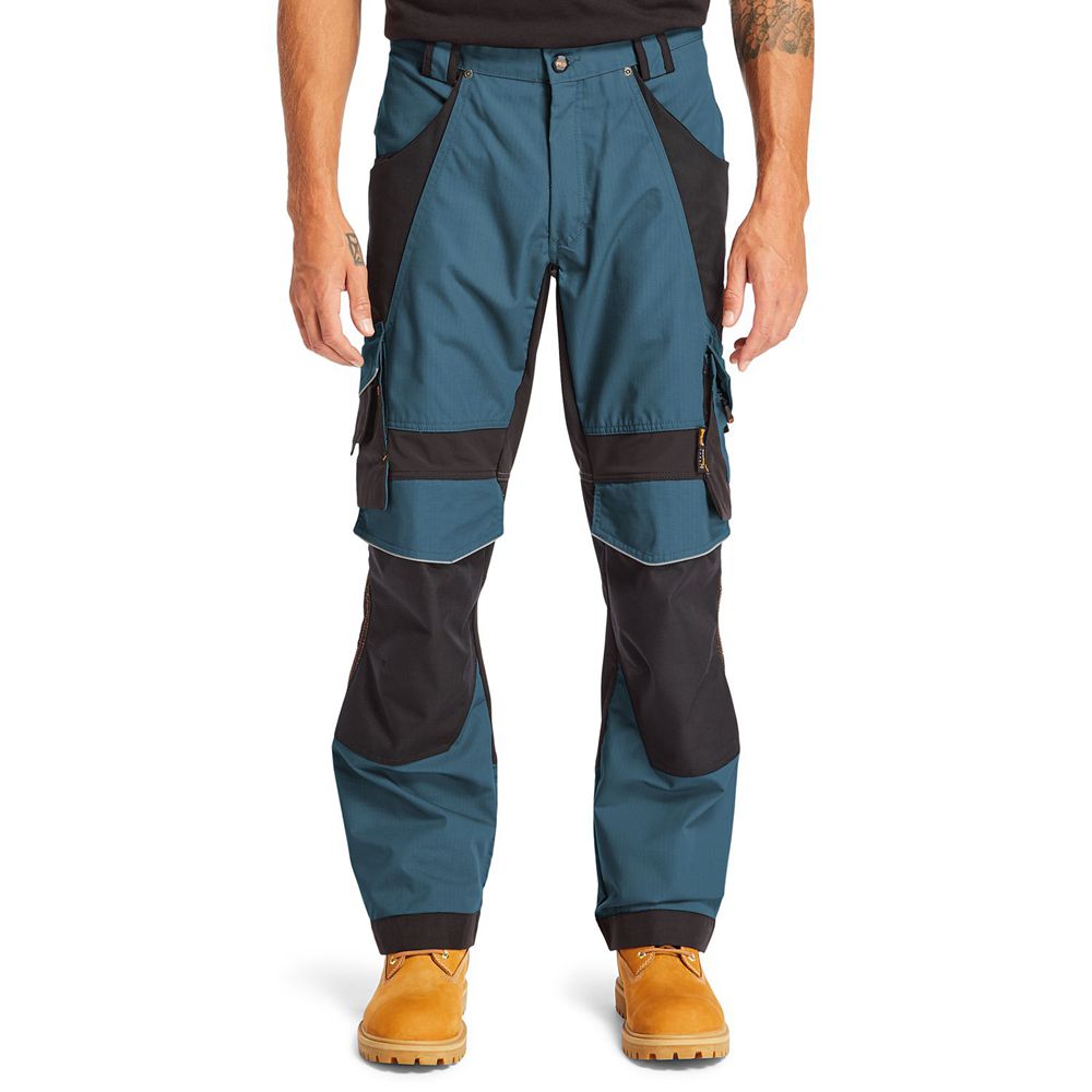 Pantaloni Timberland Barbati Albastri/Negrii - Pro® Interax Work - Romania - FUTWOH435